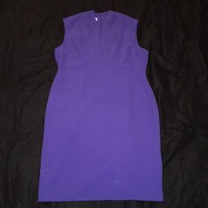 Jaclyn Smith Purple Sleeveless Party Dress